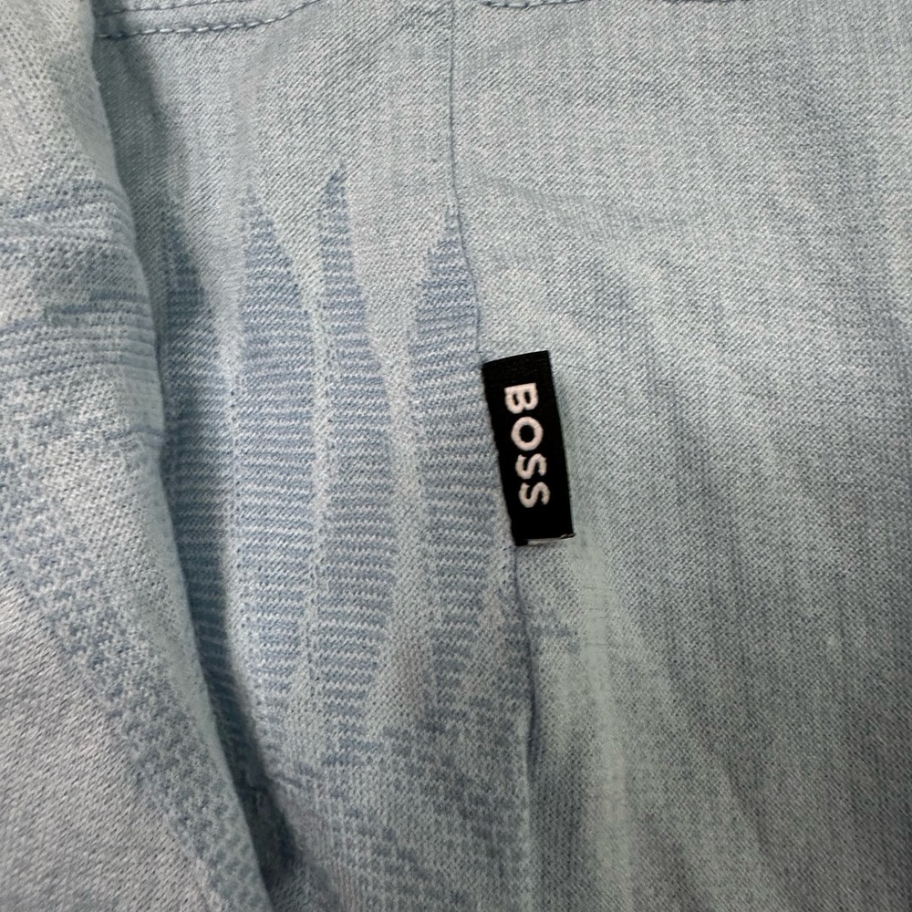 Men’s BOSS-COTTON SHORT-SLEEVED T-SHIRT WITH FLORAL JACQUARD